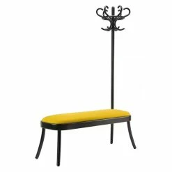 Coat Rack Bench Bench - / Coat Rack - Padded Seat / L 136 Cm - Wiener GTV Design