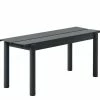 Linear Bench - / Steel - L 110 Cm - Muuto -Coffee Tables Sales Shop bench linear black madeindesign 315986 product800