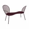 Lorette Bench - / Perforated Metal - L 134 Cm - Fermob -Coffee Tables Sales Shop bench lorette black cherry madeindesign 384672 product800