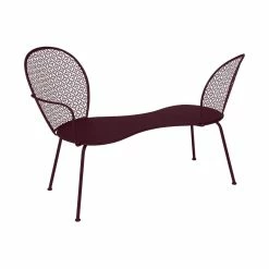 Lorette Bench - / Perforated Metal - L 134 Cm - Fermob