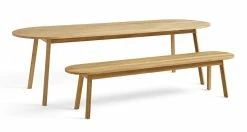 Triangle Bench - / L 200 Cm - Hay -Coffee Tables Sales Shop bench triangle oak water based lacquer madeindesign 296316 product800