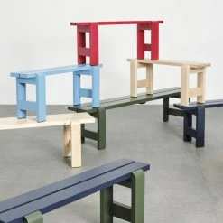 Weekday Bench - / L 190 Cm - Wood - Hay -Coffee Tables Sales Shop bench weekday steel blue madeindesign 404839 product800
