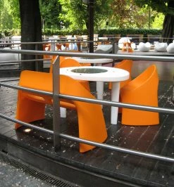 Amélie Bench With Backrest - 2 Seats - Slide -Coffee Tables Sales Shop bench with backrest amelie white madeindesign 145957 product800