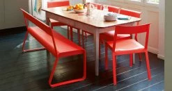 Bellevie Bench With Backrest - L 161 Cm / 4 Persons - Fermob -Coffee Tables Sales Shop bench with backrest bellevie nutmeg madeindesign 270102 product800