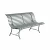 Louisiane Bench With Backrest - / L 150 Cm - Metal - Fermob -Coffee Tables Sales Shop bench with backrest louisiane gris lapilli madeindesign 405279 product800