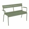 Luxembourg Bench With Backrest - / 2 Seats - L 131 Cm - Fermob -Coffee Tables Sales Shop bench with backrest luxembourg cactus madeindesign 402450 product800
