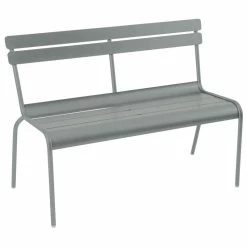 Luxembourg Bench With Backrest - / 2-3 Seats - L 118 Cm - Aluminium - Fermob