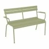 Luxembourg Bench With Backrest - / 2 Seats - L 131 Cm - Fermob -Coffee Tables Sales Shop bench with backrest luxembourg willow green madeindesign 402433 product800