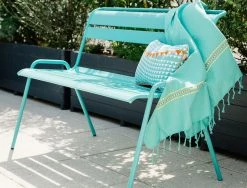 Monceau Bench With Backrest - 2/3 Seaters - L 116 Cm - Fermob -Coffee Tables Sales Shop bench with backrest monceau cactus madeindesign 268662 product800