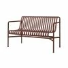 Palissade Bench With Backrest - / L 128cm - R & E Bouroullec - Hay -Coffee Tables Sales Shop bench with backrest palissade iron red madeindesign 404867 product800