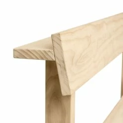 Peka OUTDOOR Bench With Backrest - / L 150 Cm - Accoya-treated Pine - Ferm Living -Coffee Tables Sales Shop bench with backrest peka outdoor light pine madeindesign 356326 product800