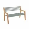 Somerset Bench With Backrest - / Wood & Metal - L 122 Cm - Fermob 2 Somerset Bench With Backrest - / Wood & Metal - L 122 Cm - Fermob -Coffee Tables Sales Shop bench with backrest somerset gris lapilli bois madeindesign 405314 product800