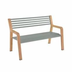 Somerset Bench With Backrest - / Wood & Metal - L 122 Cm - Fermob