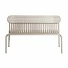 Week-end Bench With Backrest - / Aluminium - L 121 Cm - Petite Friture -Coffee Tables Sales Shop bench with backrest week end dune madeindesign 402476 product800