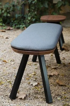 Y&M Bench - Wood & Metal / L 220 Cm - RS BARCELONA -Coffee Tables Sales Shop bench y m wood white legs madeindesign 254330 product800