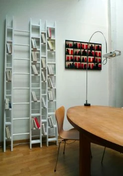 Hô + Bookcase - Width 96 Cm - La Corbeille -Coffee Tables Sales Shop bibliotheque ho blanc madeindesign 130201 product800