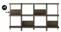 Book End - For ZigZag Bookcase - Set Of 4 - Driade