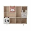 Animaux Bookcase - / 3 Drawers - L 107 X H 94 Cm - Bloomingville -Coffee Tables Sales Shop bookcase animaux grey wood madeindesign 333795 product800