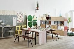 Eames Storage Unit ESU Bookcase - / L 120 X H 148 Cm - Eames, 1949 - Vitra -Coffee Tables Sales Shop bookcase eames storage unit esu multicoloured wood madeindesign 372357 product800