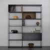 Easy Irony Bookcase - / With Drawer Units - L 178 X H 226 Cm - Zeus 1 Easy Irony Bookcase - / With Drawer Units - L 178 X H 226 Cm - Zeus -Coffee Tables Sales Shop bookcase easy irony copper black bronze madeindesign 304929 product800