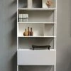 Easy Irony Bookcase - / With Drawer Units - L 104 X H 226 Cm - Zeus -Coffee Tables Sales Shop bookcase easy irony embossed white madeindesign 304926 product800