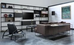 Easy Irony TV Bookcase - / Compo E - L 146 X H 226 Cm - Zeus -Coffee Tables Sales Shop bookcase easy irony tv sanded black copper madeindesign 366956 product800