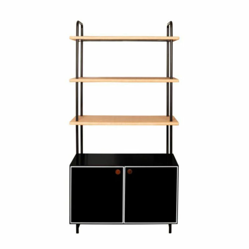 Essence Bookcase - / L 95 X H 190 Cm - With 2-door Storage Space - Maison Sarah Lavoine 3 Essence Bookcase - / L 95 X H 190 Cm - With 2-door Storage Space - Maison Sarah Lavoine