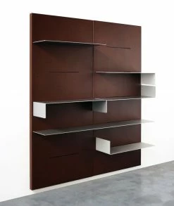IWall Bookcase - Flat Shelf - L 158 Cm - Zeus -Coffee Tables Sales Shop bookcase iwall silver madeindesign 155743 product800