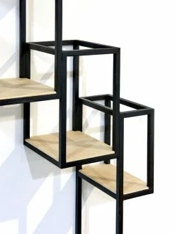 Jointed Bookcase - Wall - 152 X 115 Cm - Serax -Coffee Tables Sales Shop bookcase jointed black wood madeindesign 244451 product800