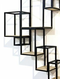 Jointed Bookcase - Wall - 152 X 115 Cm - Serax -Coffee Tables Sales Shop bookcase jointed black wood madeindesign 244452 product800