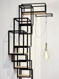 Jointed Bookcase - Wall - 152 X 115 Cm - Serax -Coffee Tables Sales Shop bookcase jointed black wood madeindesign 244453 product800