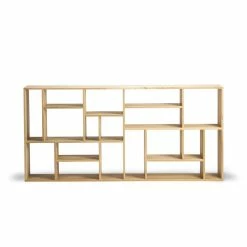 M Large Bookcase - / Solid Oak L 104 X H 219 Cm - Ethnicraft -Coffee Tables Sales Shop bookcase m large oak madeindesign 349875 product800