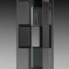 Magique Totem Bookcase - FIAM -Coffee Tables Sales Shop bookcase magique totem stucture smoked glass container black madeindesign 223685 product800