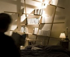 Mikado Large Bookcase - Natural Wood - Large - Compagnie -Coffee Tables Sales Shop bookcase mikado large oak madeindesign 739 product800