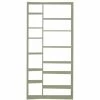 New York 001 Bookcase - L 108 X H 224 Cm - POP UP HOME -Coffee Tables Sales Shop bookcase new york 001 grey madeindesign 265041 product800