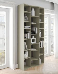 New York 007 Bookcase - L 110 X H 224 Cm - POP UP HOME -Coffee Tables Sales Shop bookcase new york 007 grey madeindesign 264997 product800