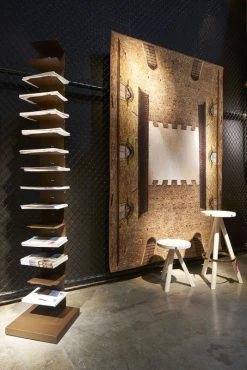 Ptolomeo Art XL Bookcase - 1 Face - H 215 X L 40 Cm - Opinion Ciatti -Coffee Tables Sales Shop bookcase ptolomeo art xl corten brown madeindesign 265690 product800