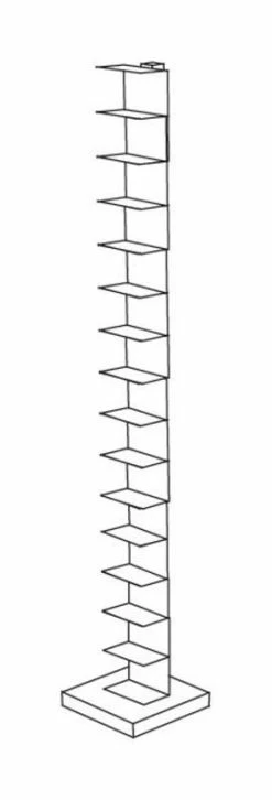 Ptolomeo Bookcase - 1 Face - H 215 Cm - Opinion Ciatti -Coffee Tables Sales Shop bookcase ptolomeo h 215 cm white madeindesign 50347 product800