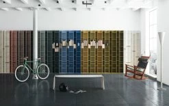 Random 3C Bookcase - / L 46 X H 217 Cm - MDF Italia -Coffee Tables Sales Shop bookcase random 3c light grey madeindesign 285004 product800