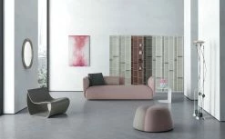 Random 3C Bookcase - / L 46 X H 217 Cm - MDF Italia -Coffee Tables Sales Shop bookcase random 3c light grey madeindesign 285005 product800