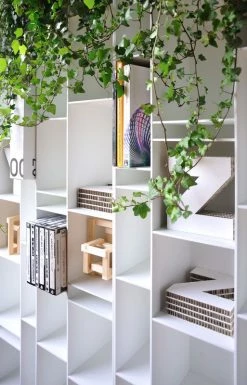 Random 3C Bookcase - L 46 X H 217 Cm - MDF Italia -Coffee Tables Sales Shop bookcase random 3c white madeindesign 273693 product800