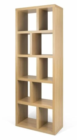 Rotterdam Bookcase - / L 70 X H 198 Cm - POP UP HOME -Coffee Tables Sales Shop bookcase rotterdam oak madeindesign 265035 product800