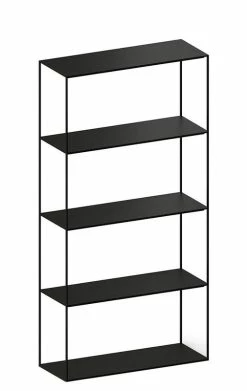Slim Irony Bookcase - H 164 Cm - 5 étagères - Zeus