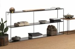 Slim Irony Bookcase - L 180 X H 82 Cm - Zeus -Coffee Tables Sales Shop bookcase slim irony copper black madeindesign 234393 product800