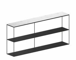 Slim Marbre Bookcase - / L 180 X H 83 Cm - Zeus