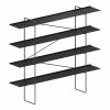 Tondella Bookcase - / L 200 X H 170 Cm - Zeus -Coffee Tables Sales Shop bookcase tondella phosphatised black madeindesign 401405 product800