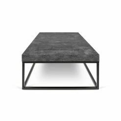 Adelaïde Coffee Table - / 120 X 75 Cm X H 38 Cm - Concrete-effect Melamine - POP UP HOME -Coffee Tables Sales Shop coffee table adelaide 120 x 75 cm grey concrete effect madeindesign 377692 product800