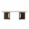 Androgyne Lounge Wood Coffee Table - / 120 X 45 X H 37.8 Cm - Wooden Base - Menu -Coffee Tables Sales Shop coffee table androgyne lounge wood calcatta viola marble dark oak base madeindesign 399968 product800