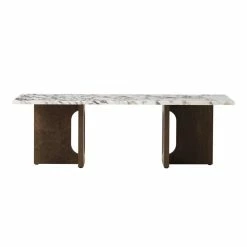 Androgyne Lounge Wood Coffee Table - / 120 X 45 X H 37.8 Cm - Wooden Base - Menu