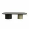 Arcadie Coffee Table - / Wood - 150 X 60 Cm - ENOstudio -Coffee Tables Sales Shop coffee table arcadie smoked oak gold black legs madeindesign 342375 product800